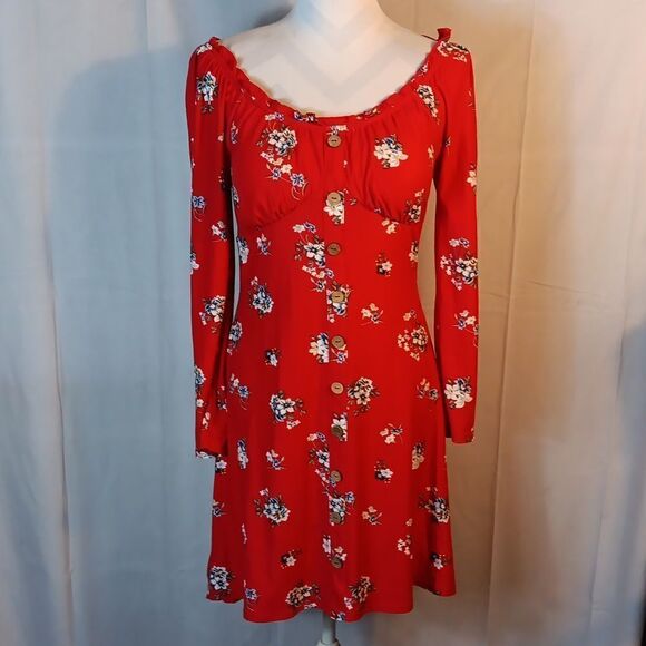 Nobo Floral Long Sleeve Dress - Picture 1 of 6